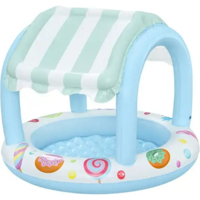 Детский бассейн BESTWAY SWEET SHOPPE 52638 104x84см с навесом , 34 л, от 2 лет 52638 BW