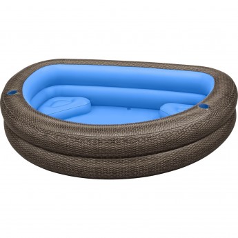 Детский надувной бассейн BESTWAY TRUPRINT WICKER 231х178х53см, 575л, от 6 лет