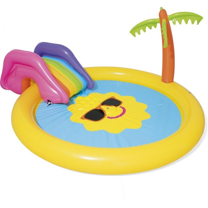 Игровой центр BESTWAY 237х201х104см "Солнышко" с горкой, 225л, от 2 лет 53071 BW