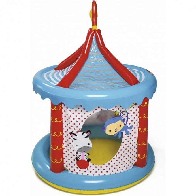 Игровой центр BESTWAY 93505 ЦИРК 104х137см с куполом и мячами (25шт), надувное дно, от 2 лет 93505 BW