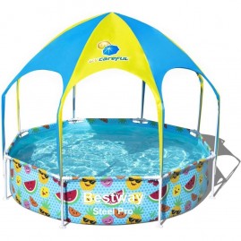 Каркасный бассейн BESTWAY MY FIRST POOL 244х51см с навесом, 1688л