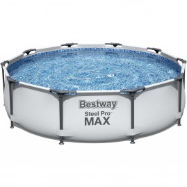 Каркасный бассейн BESTWAY STEEL PRO MAX 305х76см, 4678л + фильтр-насос 1249 л/ч
