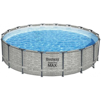 Каркасный бассейн BESTWAY STEEL PRO MAX 5618Y 549х122см, 23062л, фильтр-насос 5678л/ч, лестница, тент