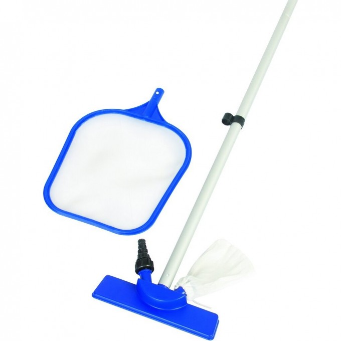 Набор для чистки бассейна BESTWAY (сачок, вакуумная насадка с мешком, ручка 167 см) 58013 BW