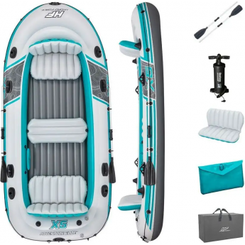 Надувная лодка BESTWAY ADVENTURE ELITE X5 RAFT SET 65159 364х166см, до 600кг Надувная лодка BESTWAY ADVENTURE ELITE X5 RAFT SET 65159 364х166см, до 600кг