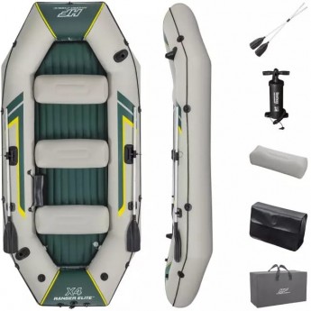 Надувная лодка BESTWAY RANGER ELITE X4 RAFT SET 320х148х47 см, вёсла, насос 62086, до 500кг Надувная лодка BESTWAY RANGER ELITE X4 RAFT SET 320х148х47 см, вёсла, насос 62086, до 500кг