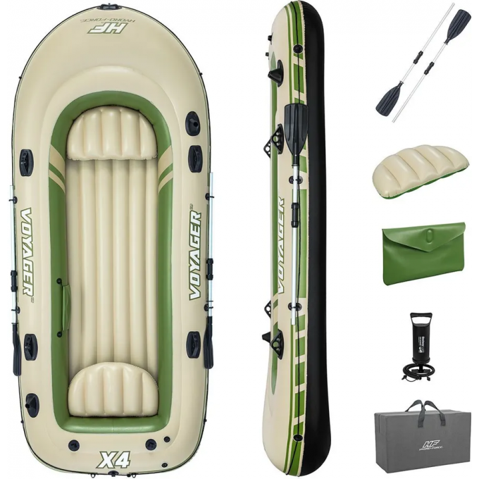 Надувная лодка BESTWAY VOYAGER X4 RAF 65156 350х145см, до 480кг 65156 BW