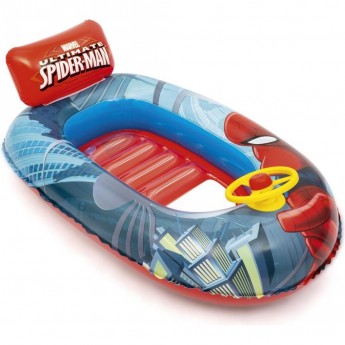 Надувная лодочка BESTWAY SPIDER-MAN 112х71 см, с окошком, 3-6 лет