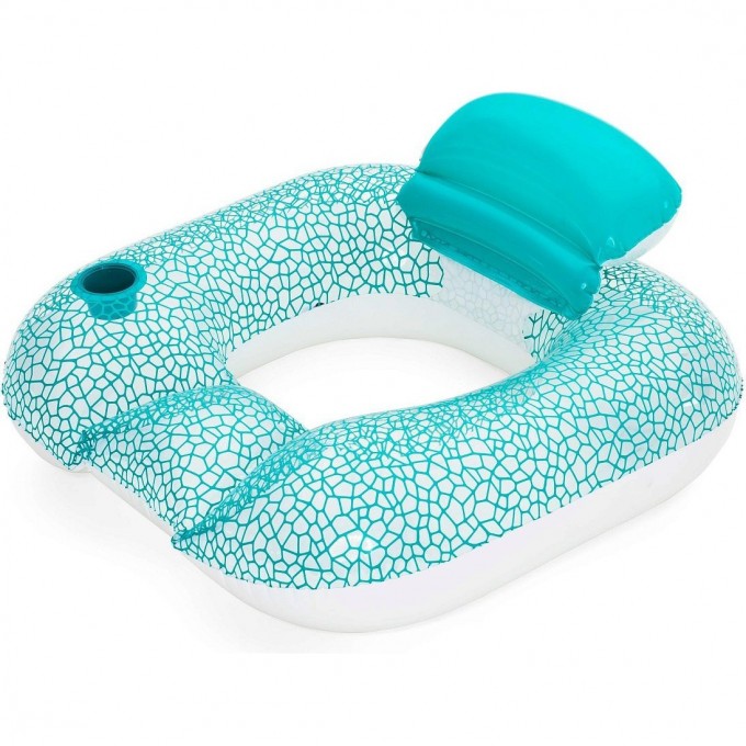 Надувной круг-кресло BESTWAY 102х94см с подстаканником, до 90кг 43097 BW