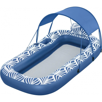 Надувной матрас для плавания 198x112см BESTWAY 43732 с навесом,сеткой, отсеком для хранения и подстаканником Надувной матрас для плавания 198x112см BESTWAY 43732 с навесом,сеткой, отсеком для хранения и подстаканником