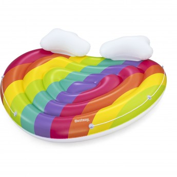 Надувной матрас-остров для плавания 175х163см BESTWAY РАДУЖНЫЕ СНЫ 43722 до 200кг