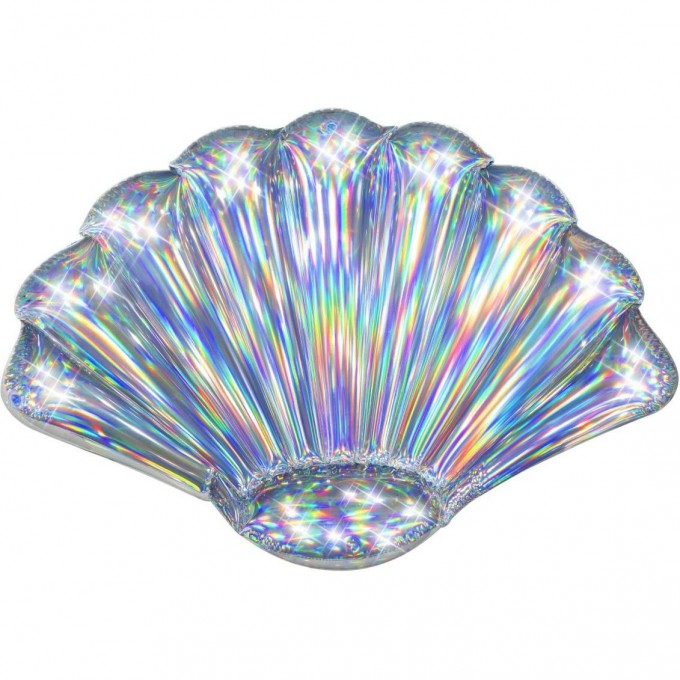 Надувной матрас-плот BESTWAY для плавания 185х114см "Радужная ракушка" до 90кг 43414 BW