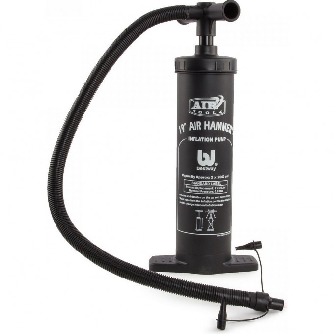 Насос ручной 48см BESTWAY, 3.5л/цикл, шланг с 3-мя насадками 62030 BW